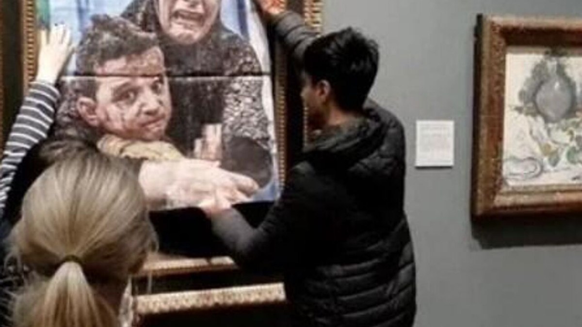 İngiltere’de ‘Picasso tablolu’ İsrail protestosu